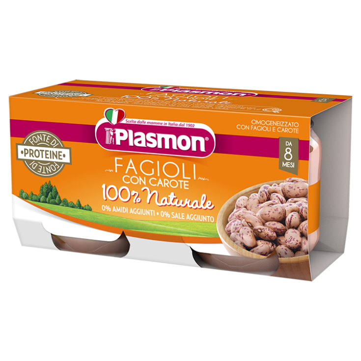 Beans With Carrots Plasmon 2x80g