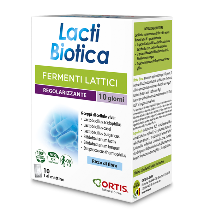 Lacti Biotica Lactic Ferments Ortis 10 Sachets