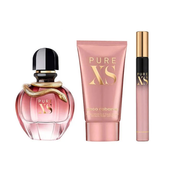 Paco Rabanne Pure Xs For Her Eau De Parfum Spray 50ml Set 3 Parts 2019