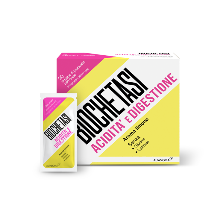 Biochetase Digestion And Acidity Alfasigma 20 Sachets