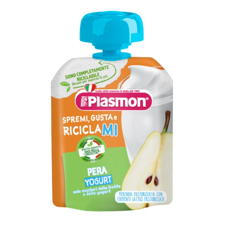 Squeeze E Gusta Pera Yogurt Plasmon 85g