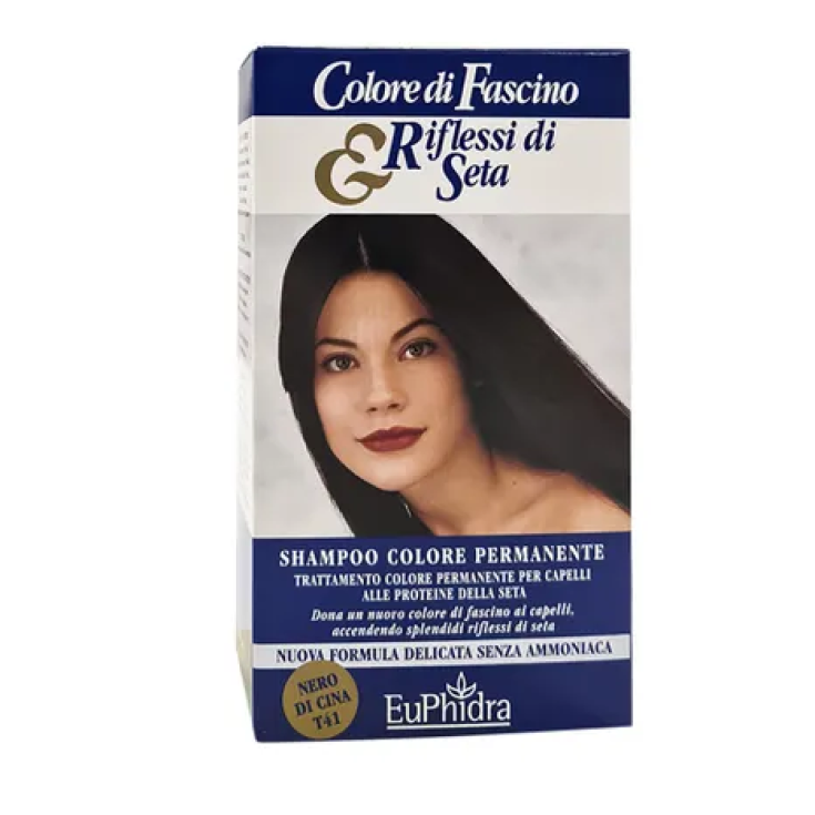 Permanent Color Shampoo Reflections of Silk 41 Black China EuPhidra 120ml