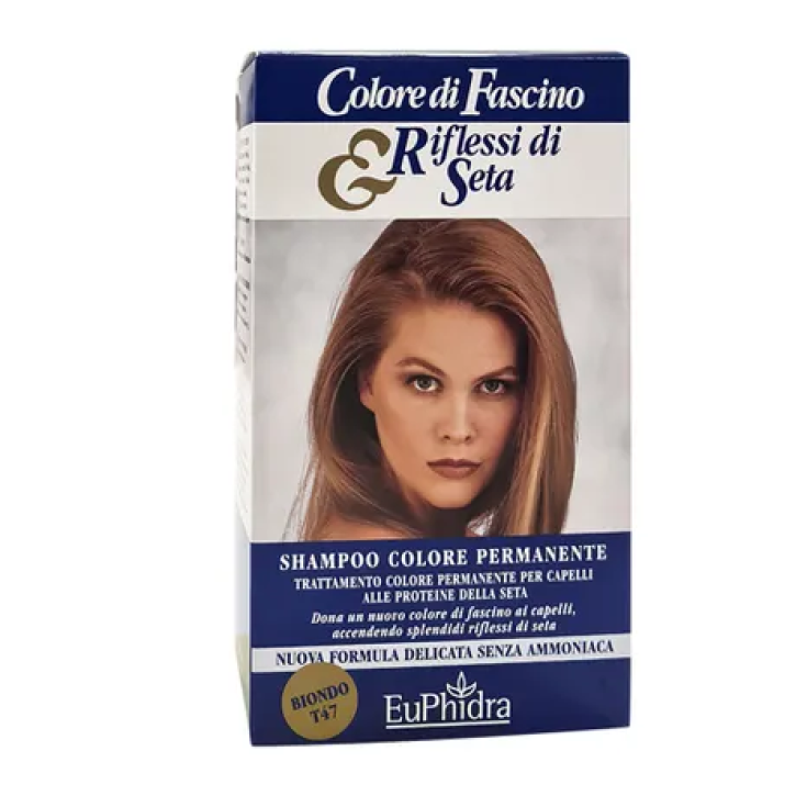 Permanent Color Shampoo Reflections of Silk 47 Blonde EuPhidra 120ml