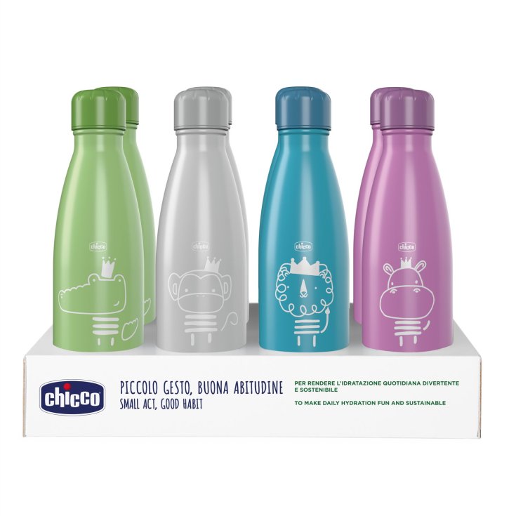 500ml Chicco Stainless Steel Bottle In Display Box