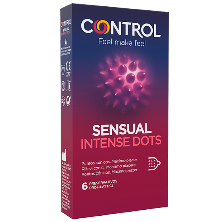 Sensual Intense Dots Control 6 Condoms