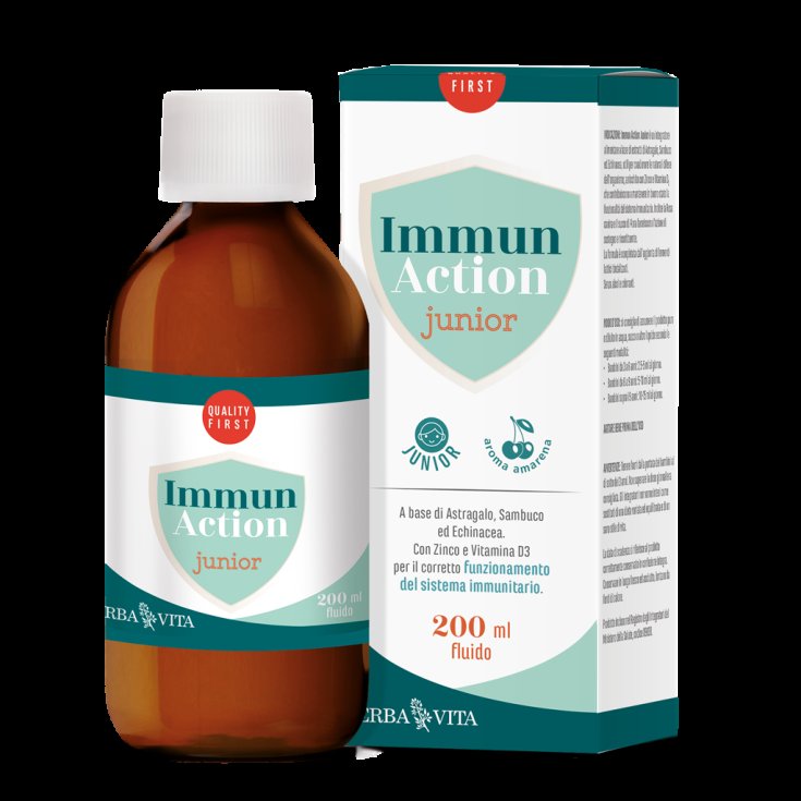 Immun Action Junior Fluid Erba Vita 200ml