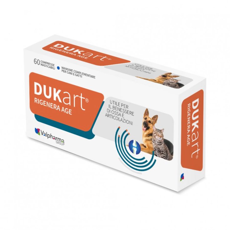 DukArt Regenerates Age Valpharma Group 60 Chewable Tablets