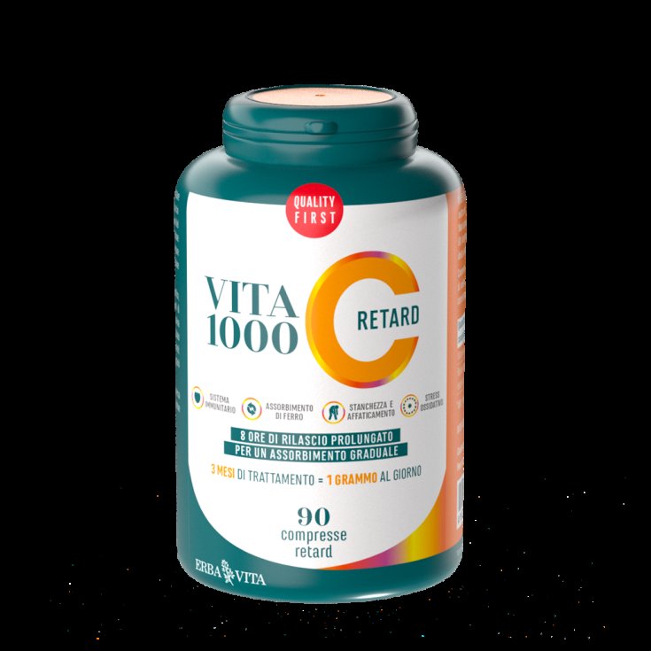 Vita C 1000 Retard Erba Vita 90 Tablets