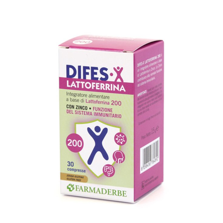 Difes-X Lactoferrin 200 Farmaderbe 30 Tablets