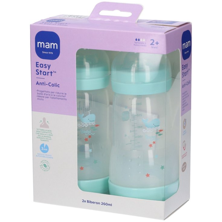 Easy Start ™ Anti-Colic Boy Mam 2x260ml