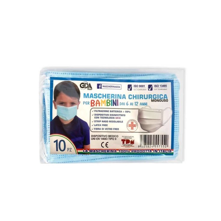 GDA Pediatric Surgical Mask 10 Pieces