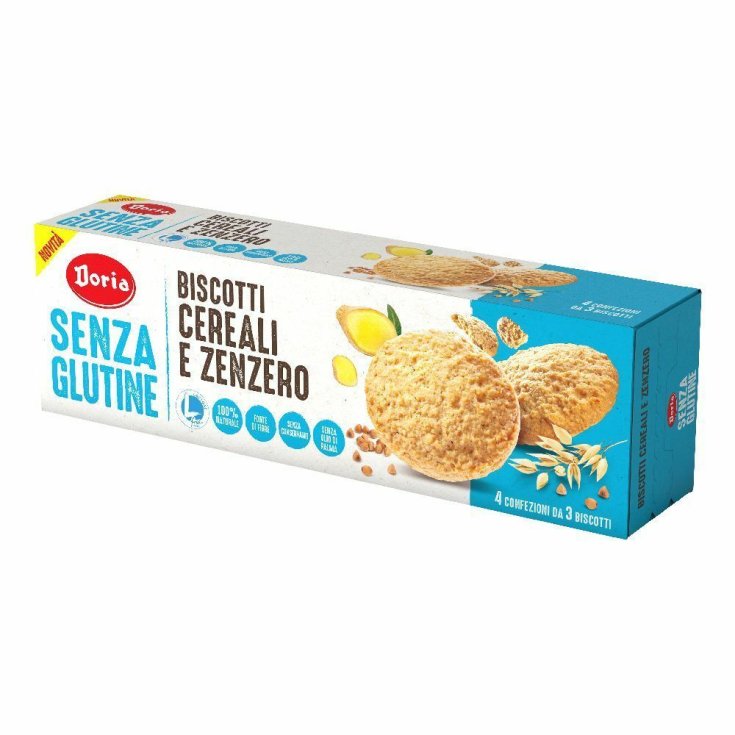 Doria Cereals And Ginger Biscuits 4x37,5g