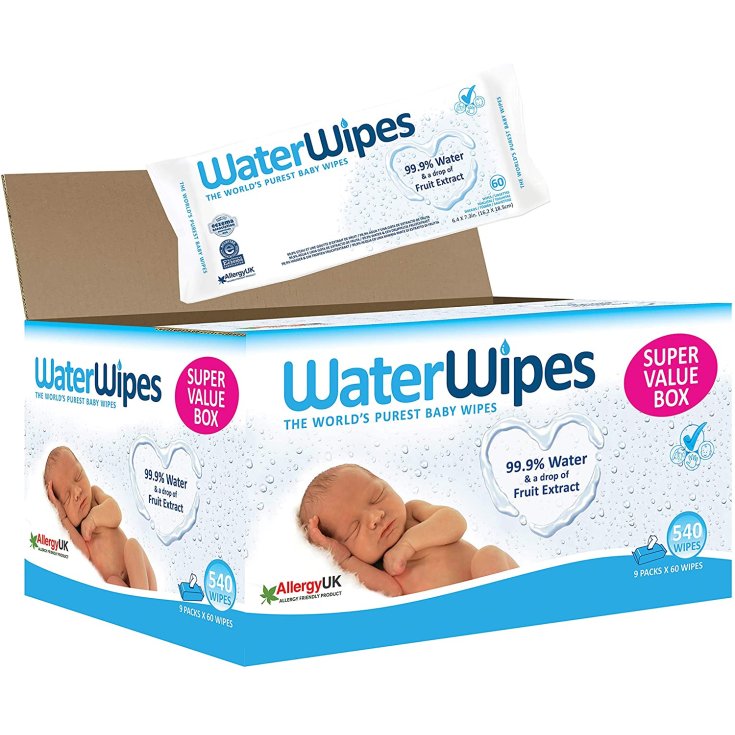 Baby WaterWipes 9x60 Pieces