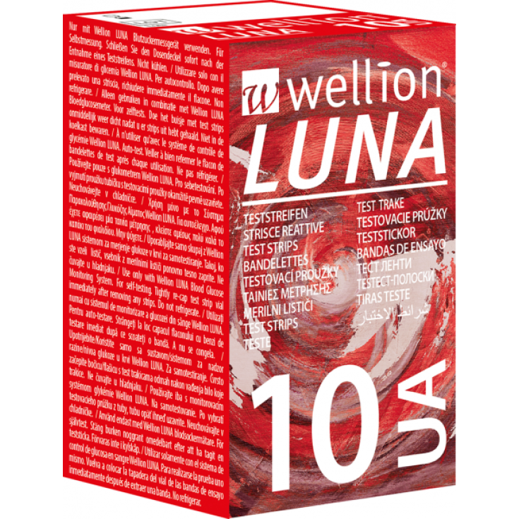 Test Strips Uric Acid 10UA Wellion® Luna 10 Pieces