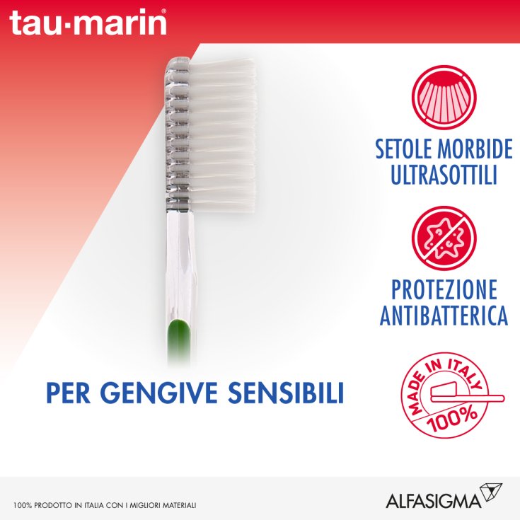 Sensitive toothbrush Tau-Marin teeth