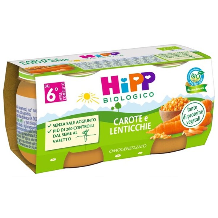 HiPP Organic Carrots and Lentils 2X80g