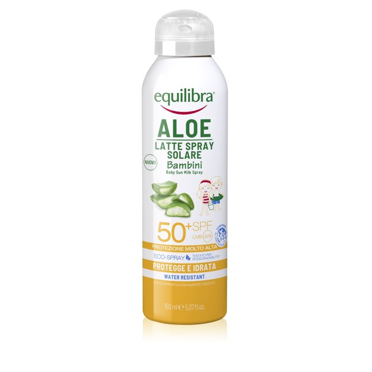 Aloe Milk Sun Spray Children Spf50 + Equilibra® 150ml