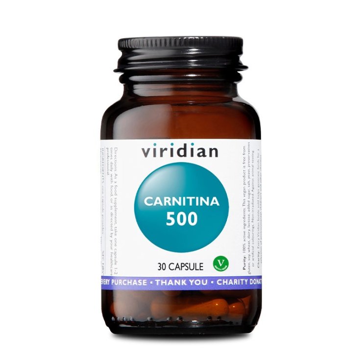 CARNITIN 500 Viridian By NATUR 30 Capsules