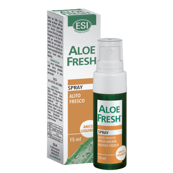 ALOE FRESH Fresh Breath Spray Anise Flavor ESI 15ml