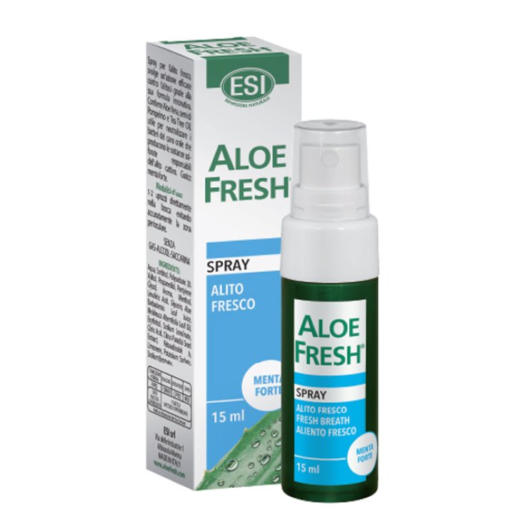 ALOE FRESH Fresh Breath Spray Strong Mint Taste ESI 15ml