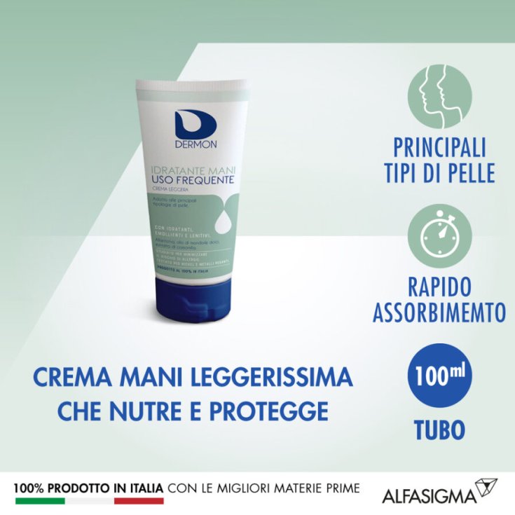 Dermon Moisturizing Hands Frequent Use Alfasigma 100ml