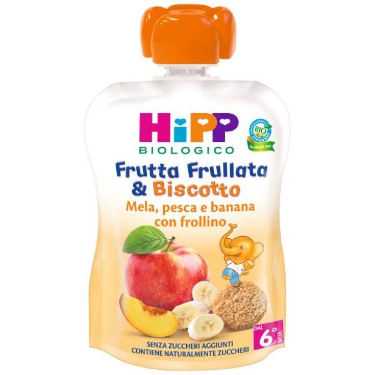 Fruit Smoothie & HiPP Organic Biscuit Apple Peach Banana 90g