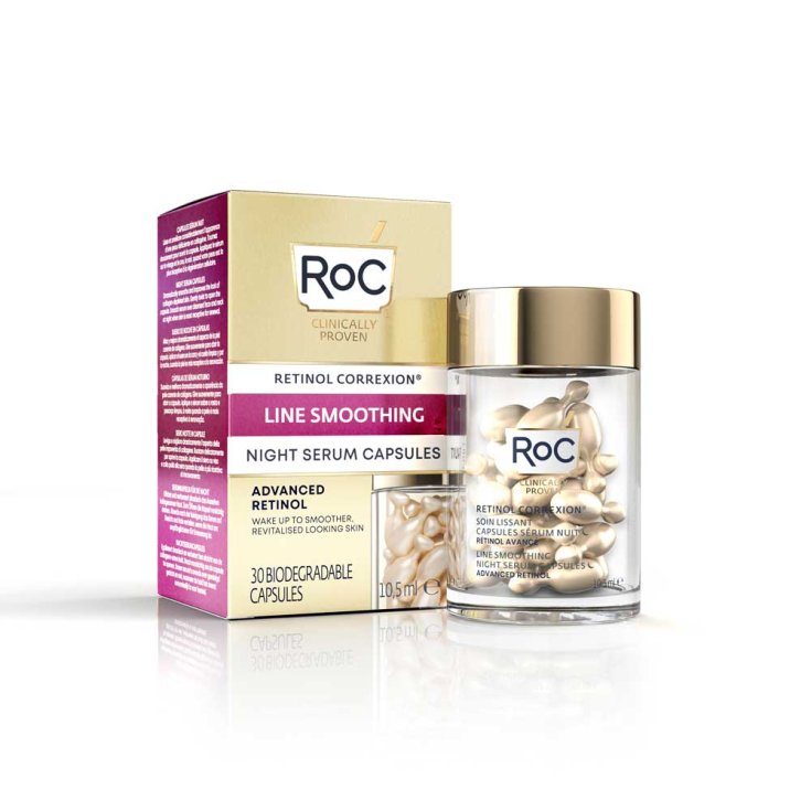 RETINOL CORREXION® Line Smoothing Night Serum ROC 30 Capsules
