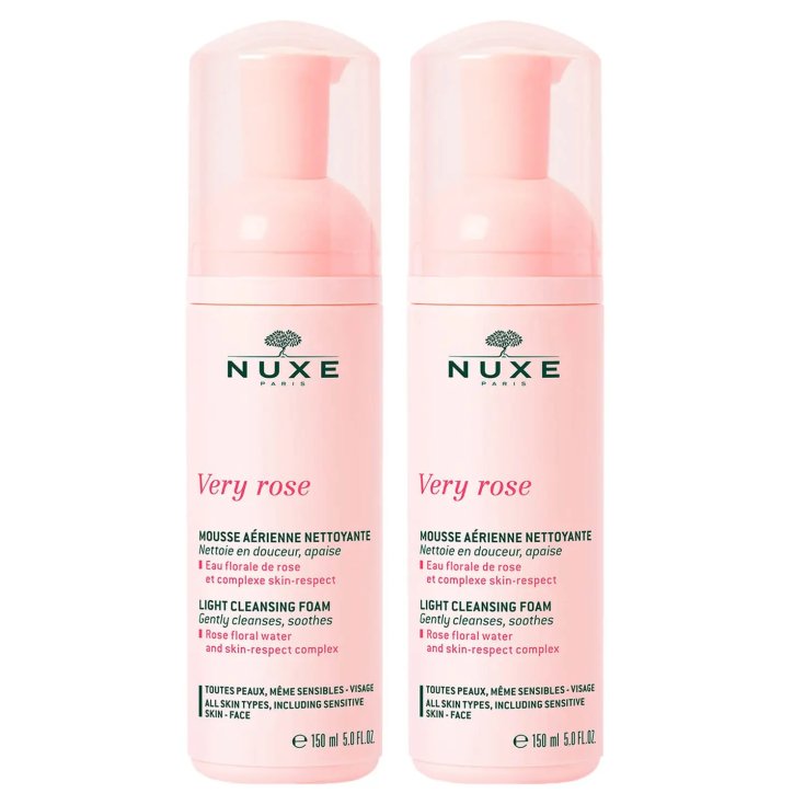 Very Rose Light Cleansing Mousse Nuxe 2x150ml