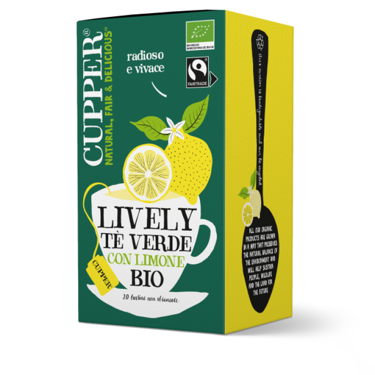 Lively Green Tea With Lemon Bio Cupper 20 Sachets