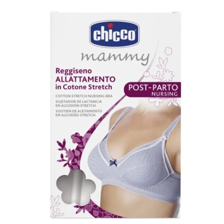 Mammy Nursing Bra In White Stretch Cotton Size 4D Chicco®