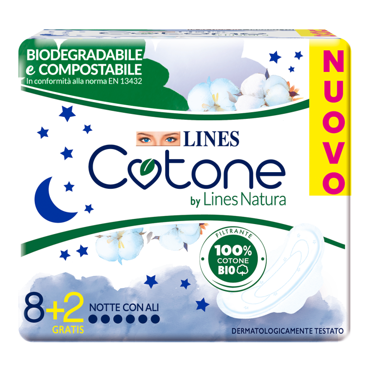 Organic Cotton Night With Ali Lines 8 + 2 Pieces