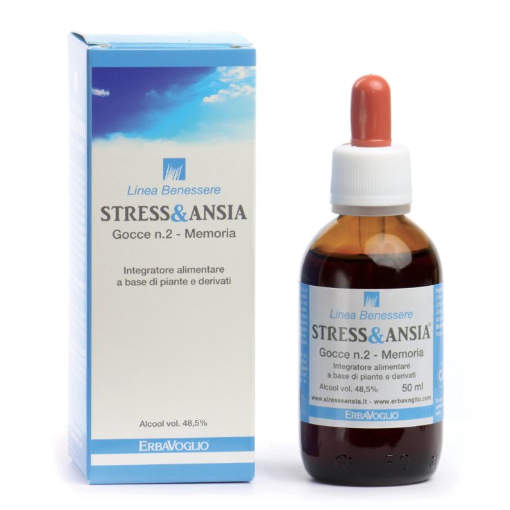 Stress & Anxiety Drops n. 2 ErbaVoglio memory 50ml