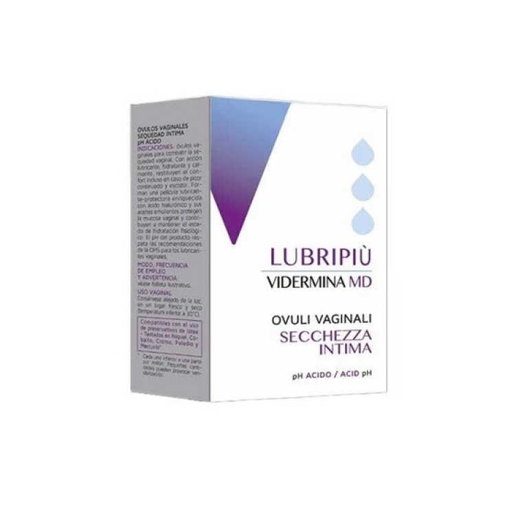 Vidermina intima lubricating and moisturizing ovules 10 Pieces