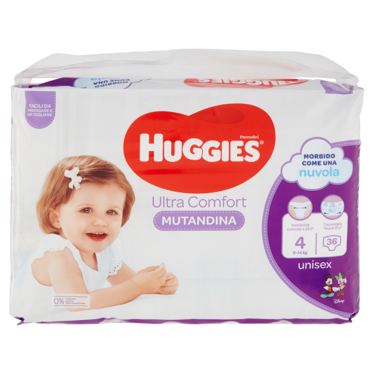 Ultra Comfort Diapers Panties 4 Huggies 36 Pieces