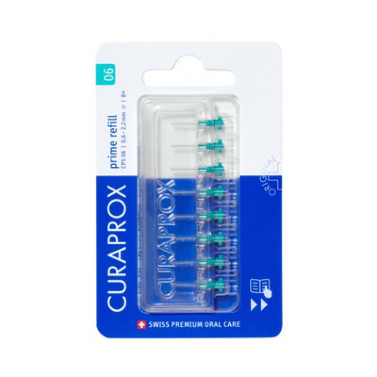 Cps 06 Prime Refil Turquoise Curaprox 8 Pieces