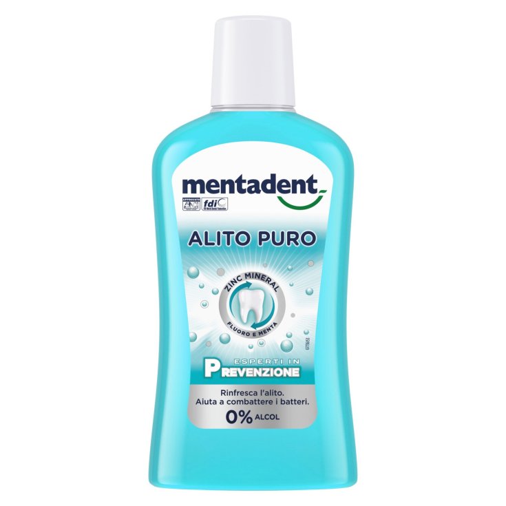 Mentadent Pure Breath Mouthwash 500ml