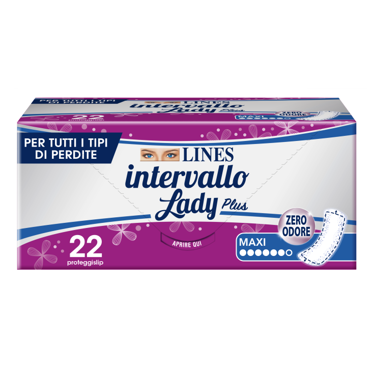 Intervallo Lady Plus Maxi Lines 22 Absorbents