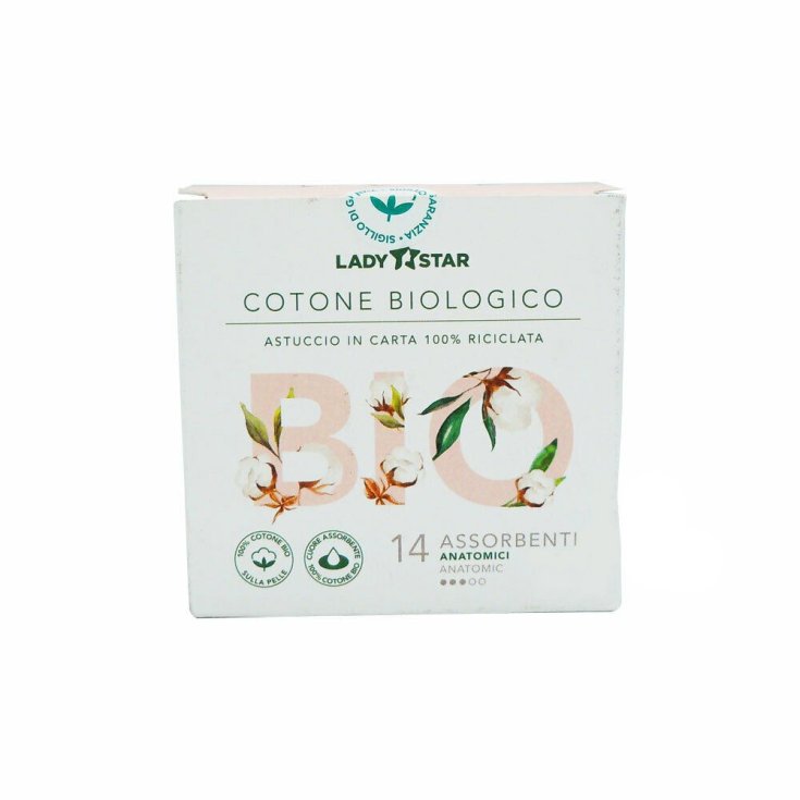 Anatomical Absorbents Organic Cotton Lady Star Farvima Care 14 Pieces