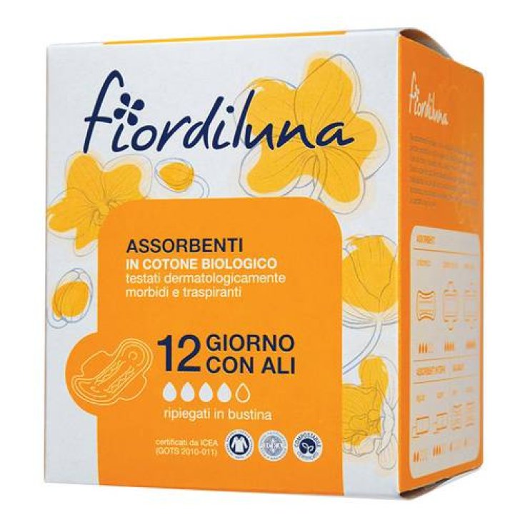 Fiordiluna Organic Cotton Absorbents 12 Pieces