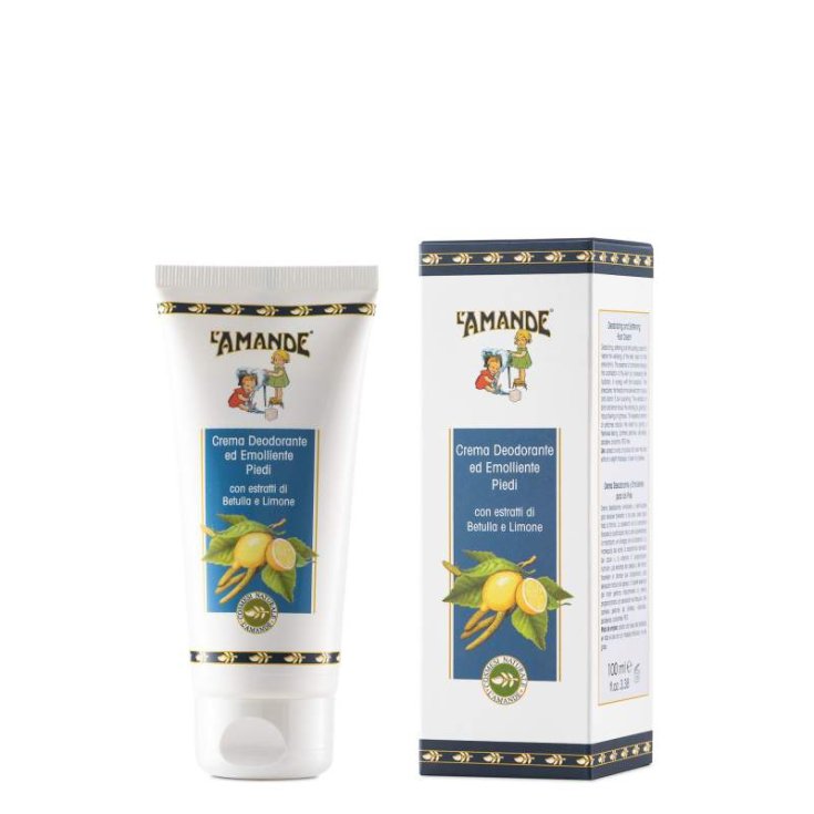 L'Amande Deodorant and Emollient Foot Cream 100ml