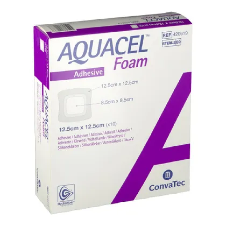AQUACEL Foam Adhesive 15x15cm Convatec 10 Dressings