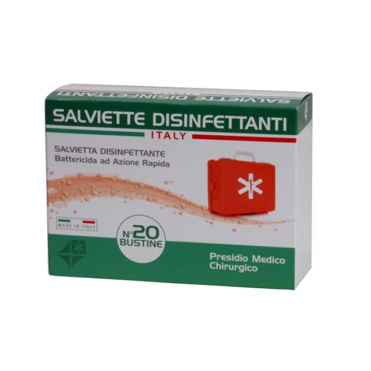 Italy PB Pharma Disinfectant Wipes 20 Sachets