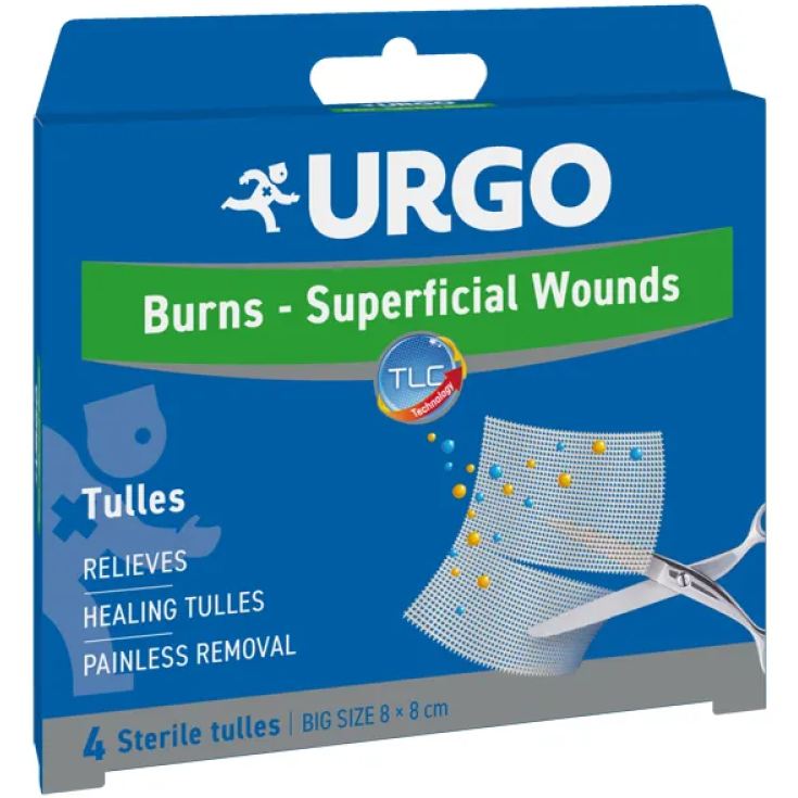 Sterile Gauze Wounds / Burns 8X8cm Urgo 4 Gauze