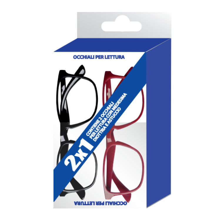 Twins 6 Black / Red +1,50 ProntiXte® 2 Pairs