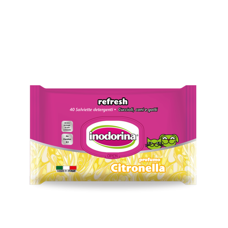 Refresh Citronella Inodorina 40 Wipes