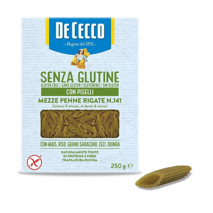 Mezze Penne Rigate N.141 With De Cecco Peas 250g