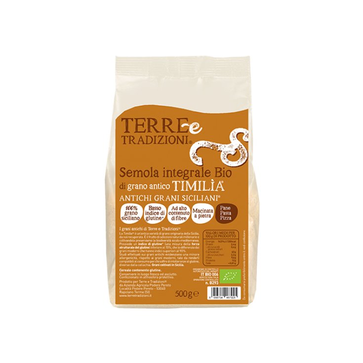 Timilia® Whole Wheat Semolina Bio Terre E Tradizioni 500g