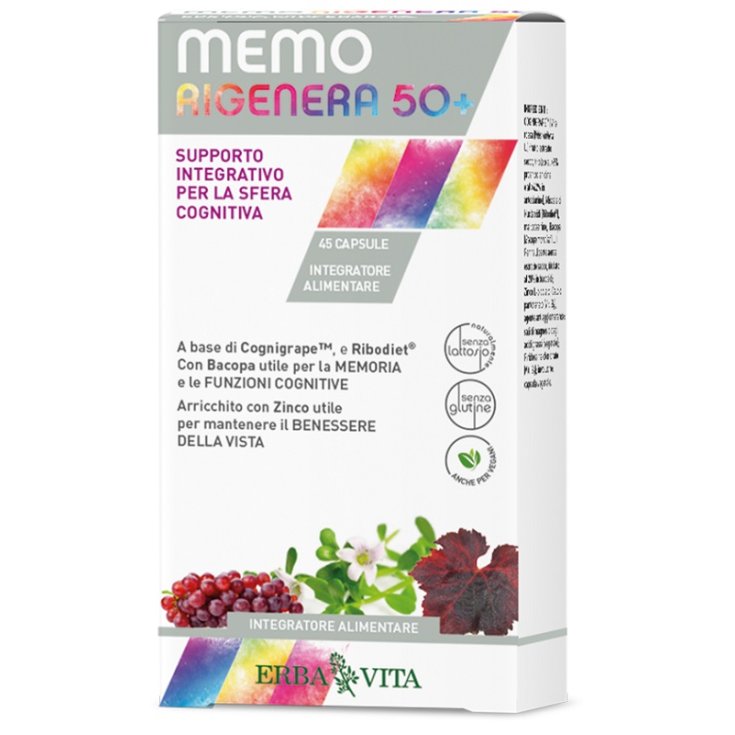 Memo Regenerates 50+ Erba Vita 45 Capsules