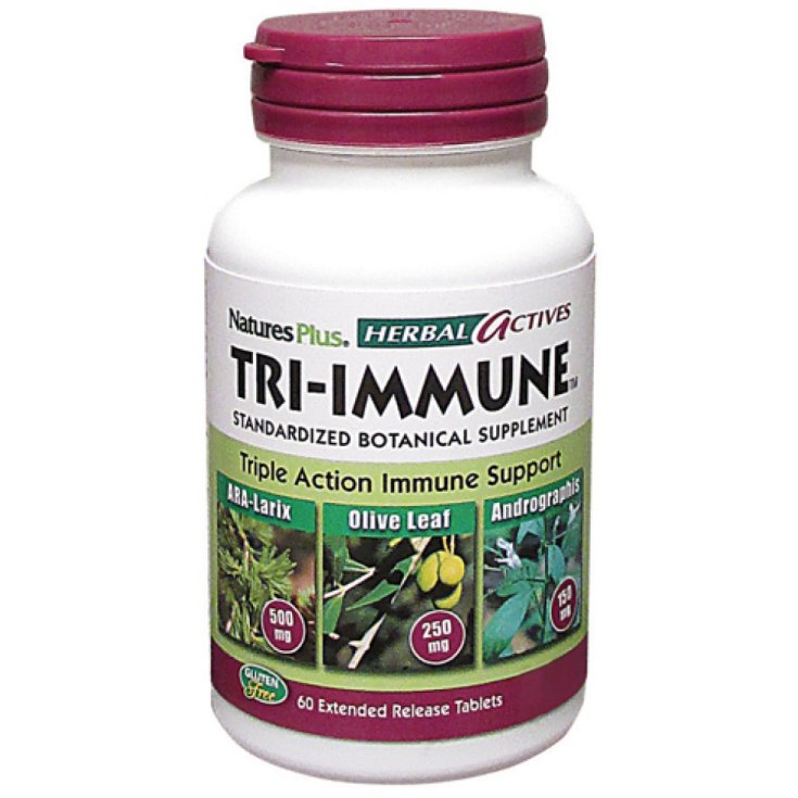 TRI-IMMUNE HERBAL ACTIVES Natures Plus 60 Tablets