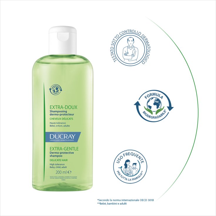 Ducray Extra Delicate Dermoprotectic Shampoo 200ml